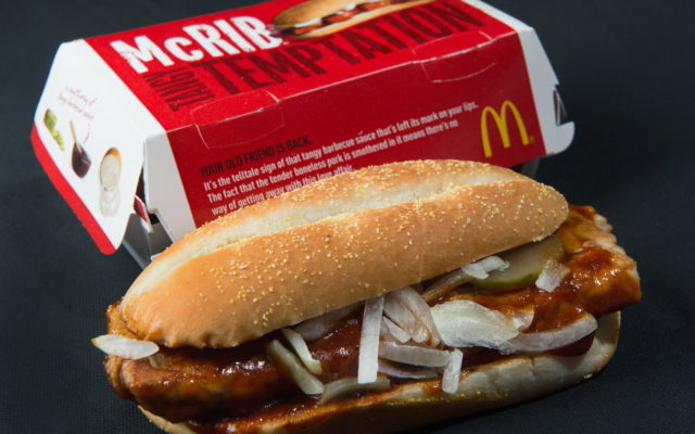 The Famed McDonald’s McRib Returns