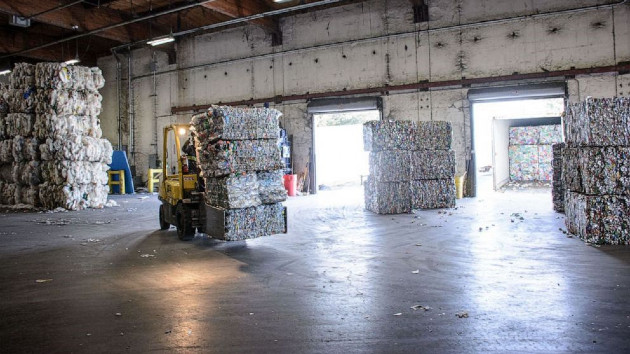 Why plastic is building up at recycling centers and catching fire