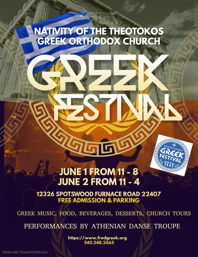 <h1 class="tribe-events-single-event-title">Fredericksburg Greek Festival</h1>